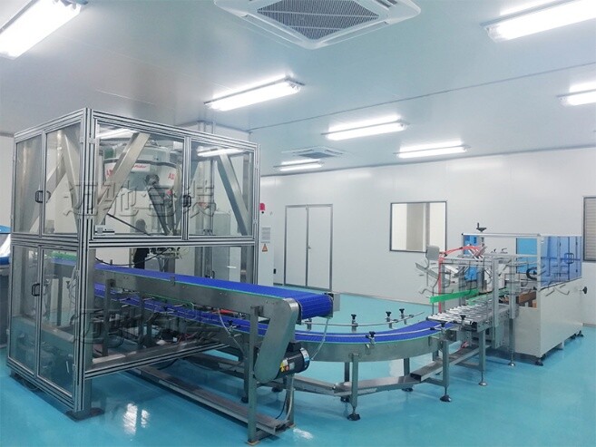 智能化（huà）包裝流水線部分段客戶現（xiàn）場圖